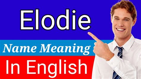 what does elodie mean in english